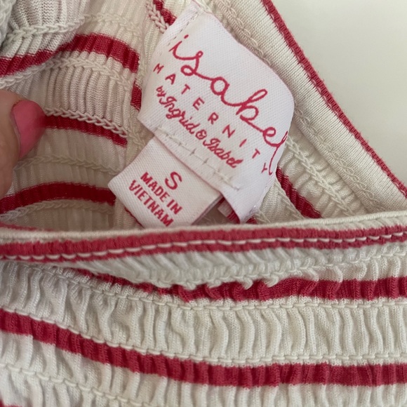 Tie Strap Babydoll Maternity Tank Top - Picture 3 of 4